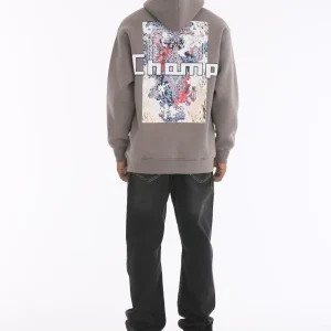 Sweat à capuche imprimé graphique