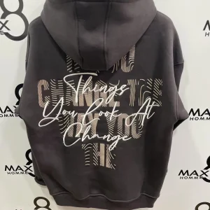 sweat à capuche imprimé