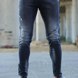 Jean gris foncé stylé homme
