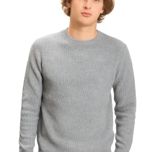 Pull Homme – Col Rond Maille côtelées