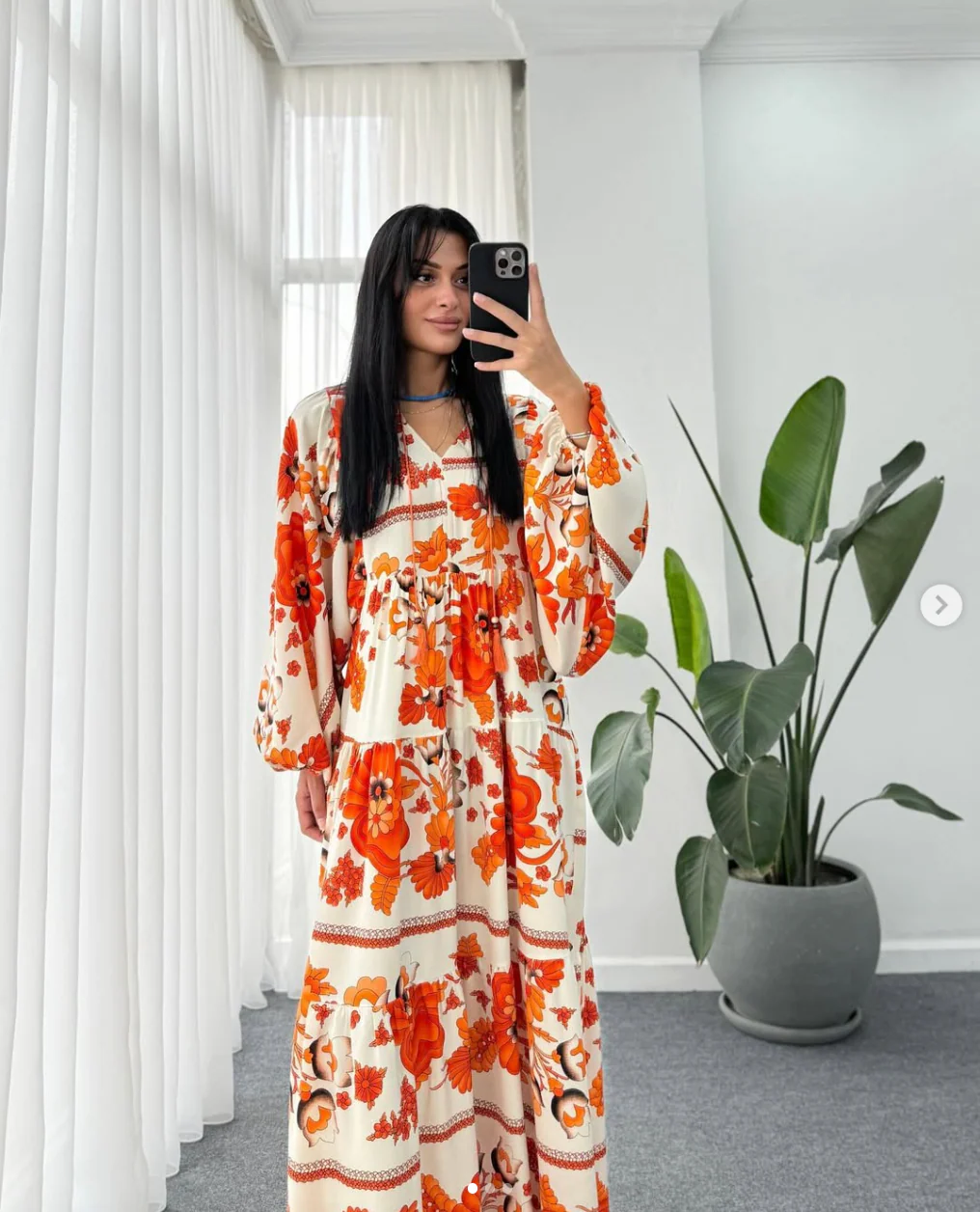 Robe longue à motifs – Image 5