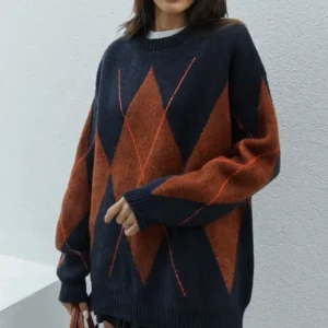 Pull en maille jacquard