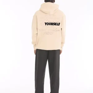 Sweat à capuche imprimé "YOURSELF"