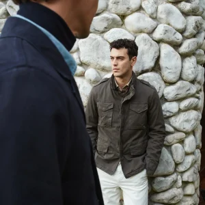 Field Jacket M74 homme en coton stretch