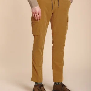 Chile Jogger pantalon cargo homme en velours 1500 raies extra slim fit