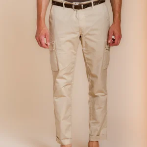 Chile pantalon cargo homme en gabardine stretch regular fit