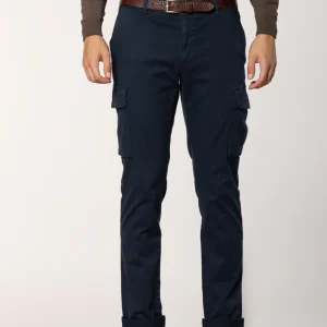 Chile pantalon cargo homme en gabardine stretch regular fit