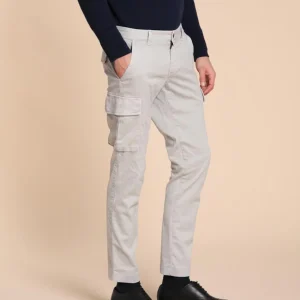 Chile pantalon cargo homme en gabardine extra slim fit ①