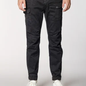 George Coolpocket pantalon cargo homme en gabardine logo edition carrot fit ①