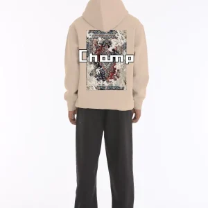 Sweat à capuche imprimé graphique