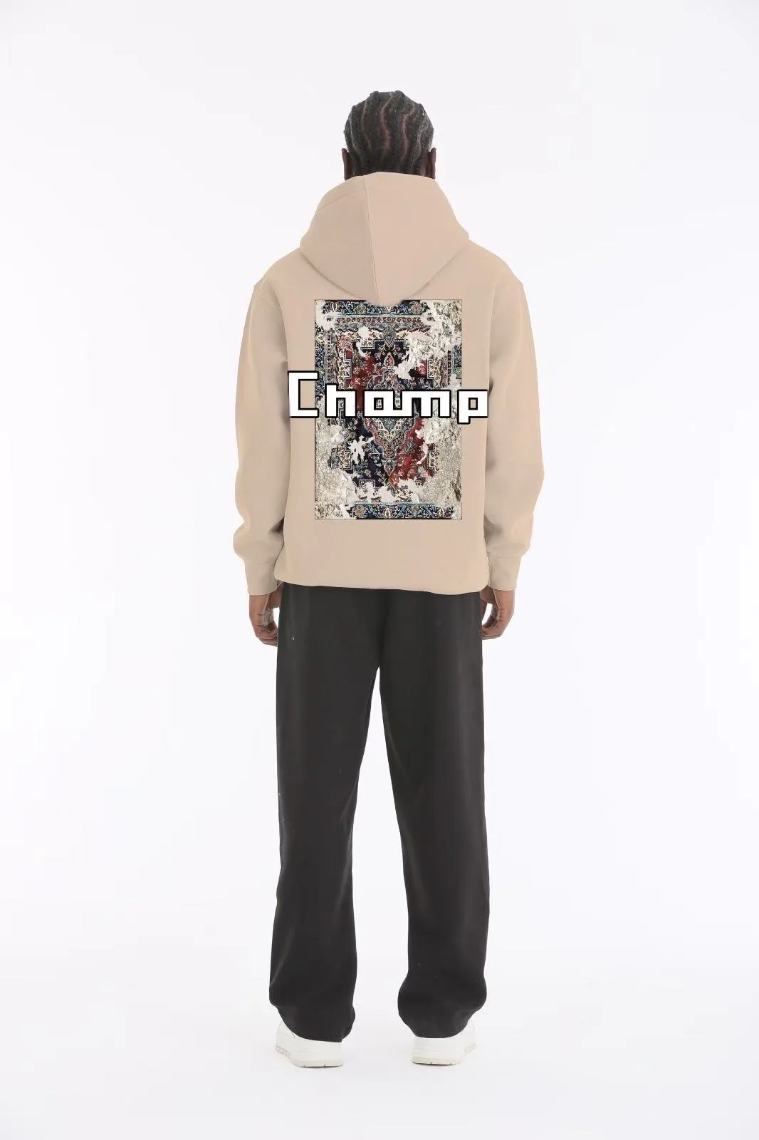 Sweat à capuche imprimé graphique