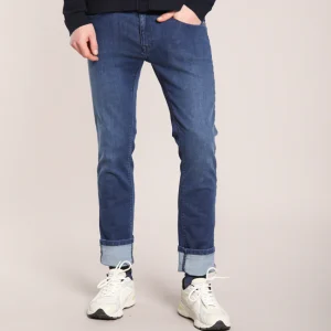 Harris pantalon 5 poches homme en denim stretch slim fit