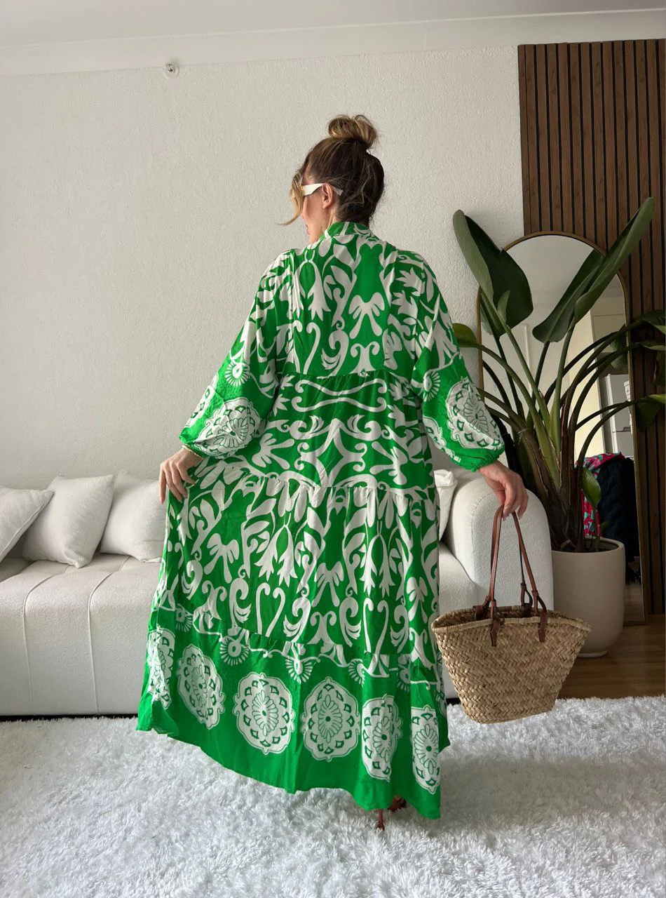 Robe longue à motifs – Image 3