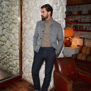 New York pantalon chino homme en denim stretch regular fit