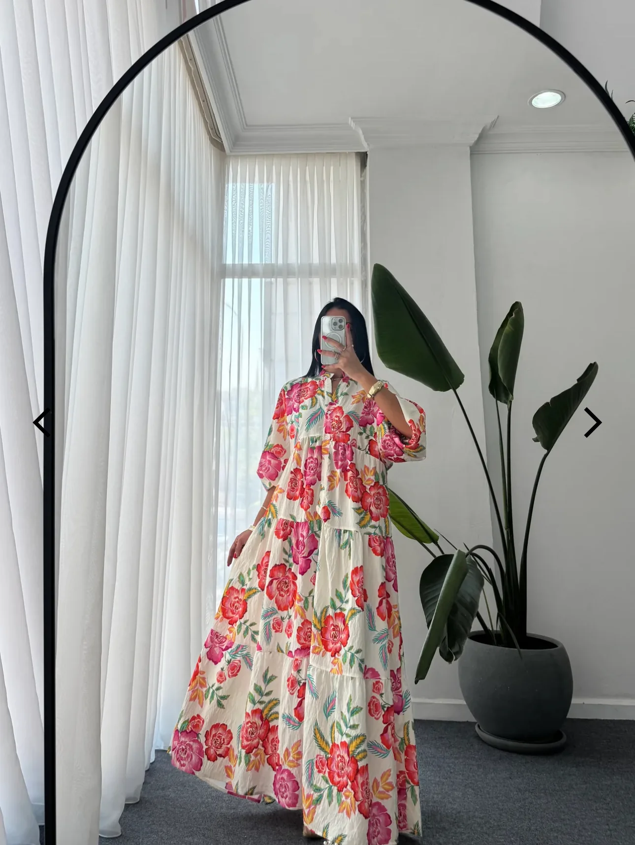 Robe Longue à motifs imprimés fleuri – Image 3