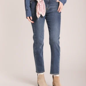 Agnes pantalon 5 poches femme en denim stretch slim fit