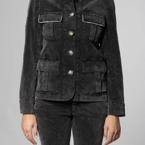 Karen veste femme en velours 1000 raies