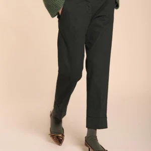 New York Carrot pantalon chino femme en coton et laine carrot fit ①