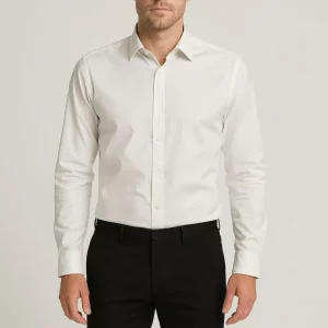 Chemise homme blanc– Coupe ajustée