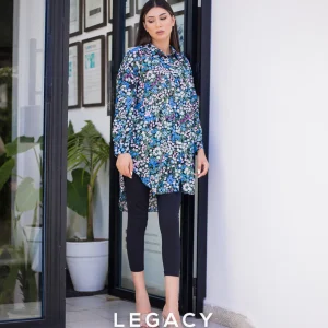 Chemise à motif fleuri