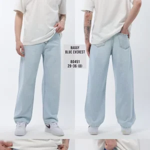 Jean Baggy Homme Bleu Everest