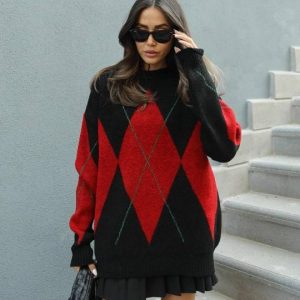 Pull en maille jacquard