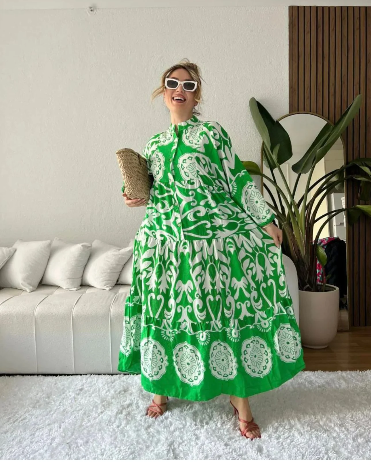 Robe longue à motifs – Image 2