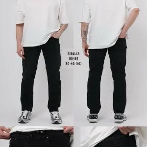 Jean Homme Regular Fit – Noir