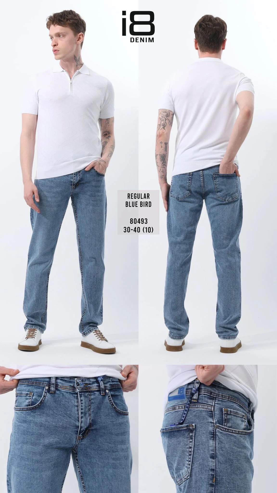 Jean Homme Regular Fit – Blue Bird