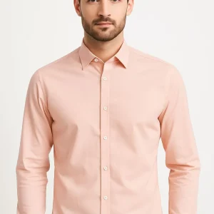 Chemise homme Rose– Coupe ajustée