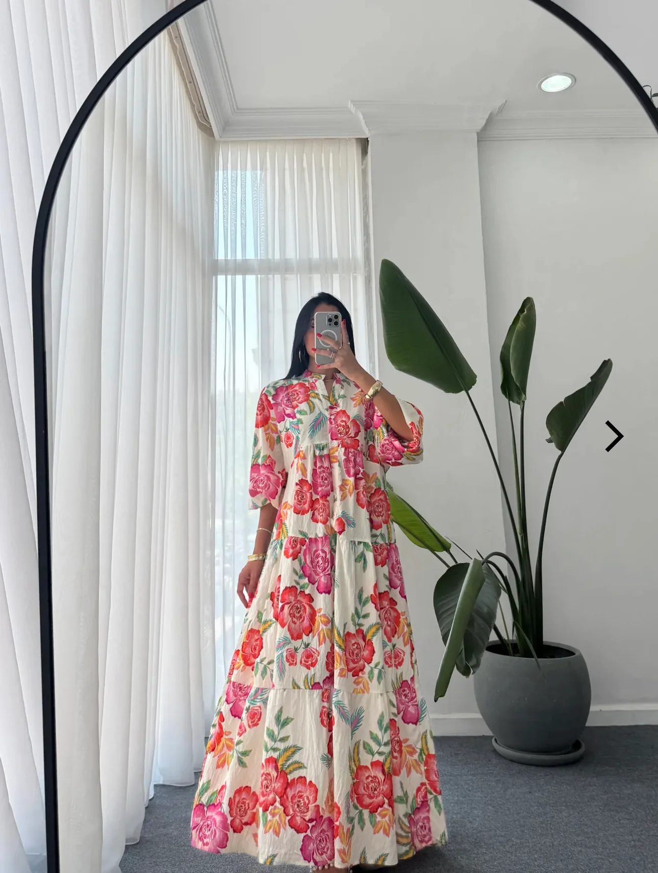 Robe Longue à motifs imprimés fleuri