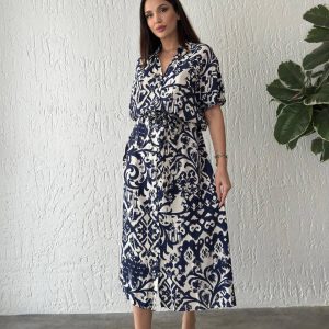 Robe longue demi manche