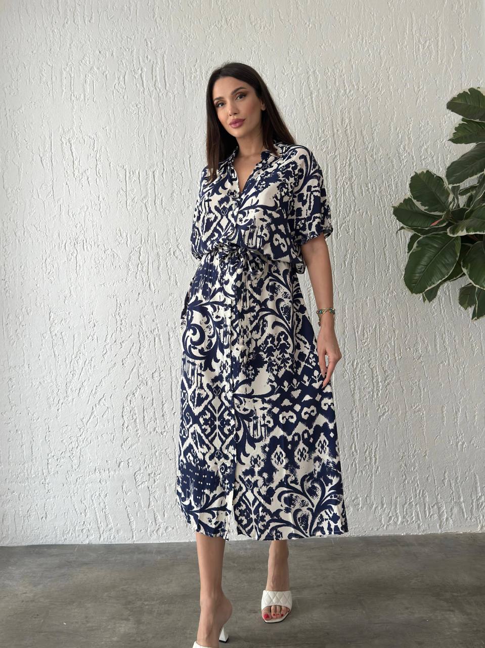 Robe longue demi manche