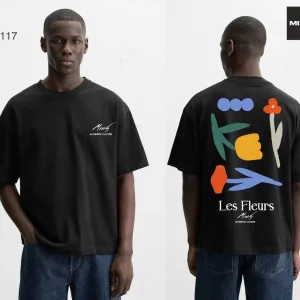 T-shirt oversize artistique