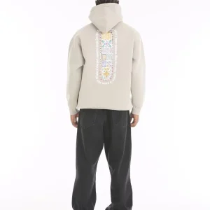 Sweat à capuche avec imprimé