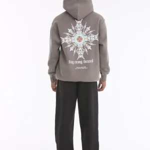 Sweat à capuche avec mandala tribal coloré