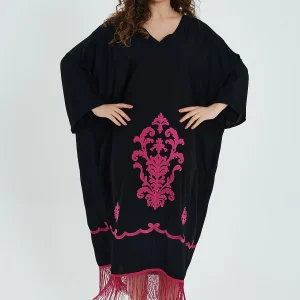 Robe Mandala Noire brodé