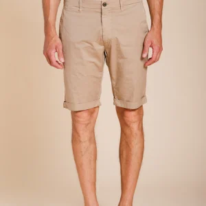 London bermuda chino homme en gabardine stretch regular fit ①