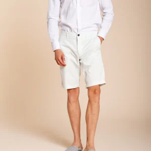 London bermuda chino homme en gabardine stretch regular fit ①