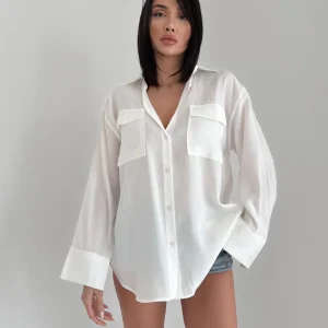 Chemise Blanche Oversize Ã  Poches