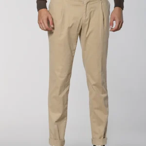 New York Time 1 Pinces pantalon chino homme en gabardine regular fit