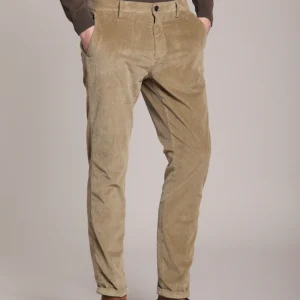 Osaka pantalon chino homme en velours 500 raies carrot fit