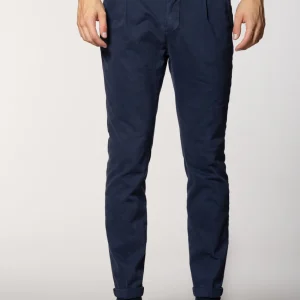 Osaka 1 Pinces pantalon chino homme en coton laine carrot fit