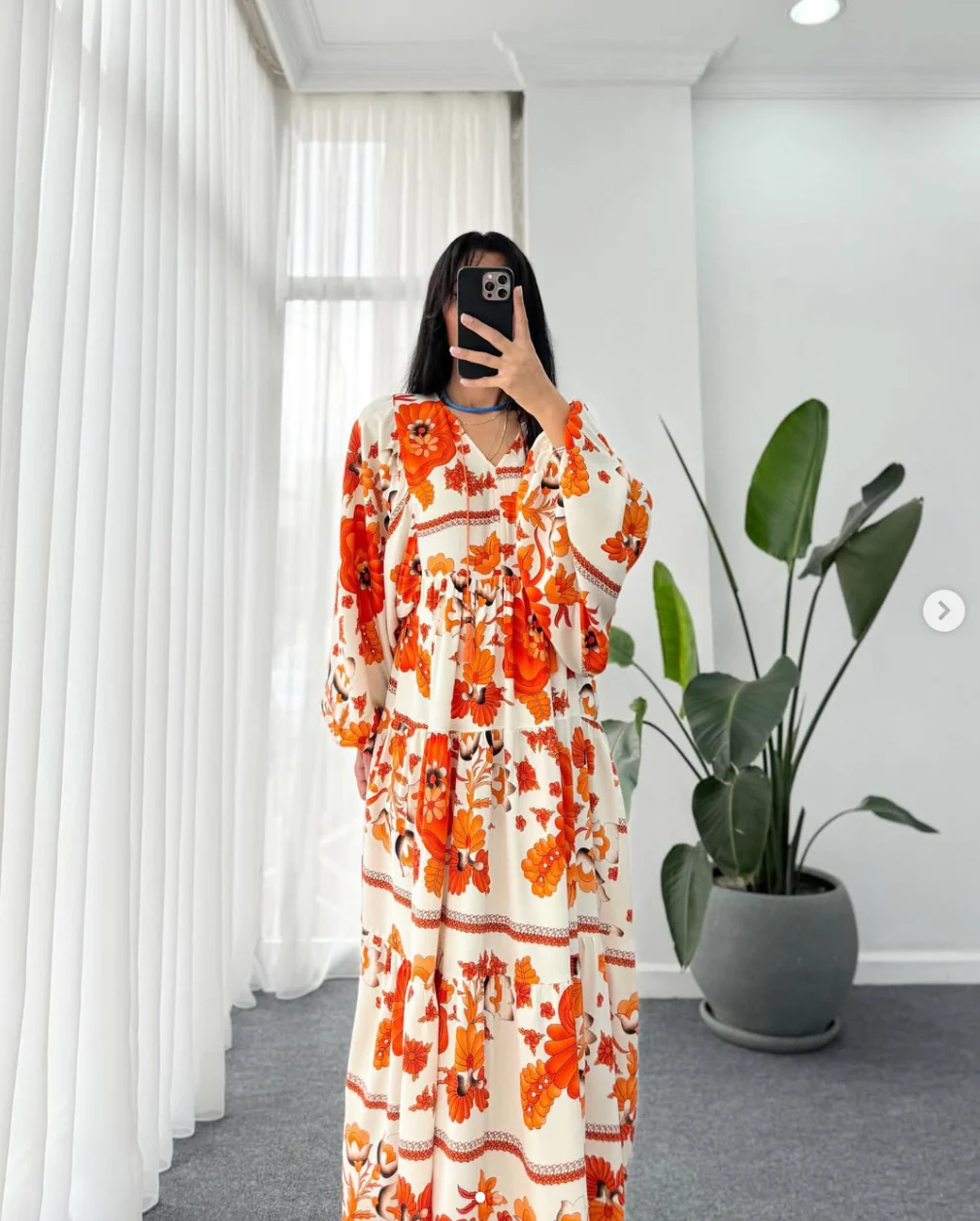 Robe longue à motifs – Image 2