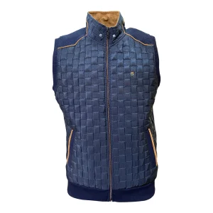 Gilet Sans Manches Matelassé Homme Bleu Marine - Maxway 17-9135