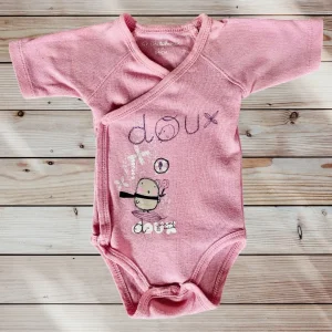 Body Bébé Fille 1 Mois - Rose avec Motifs Nature et Oiseau - Kitchoun by Kiabi