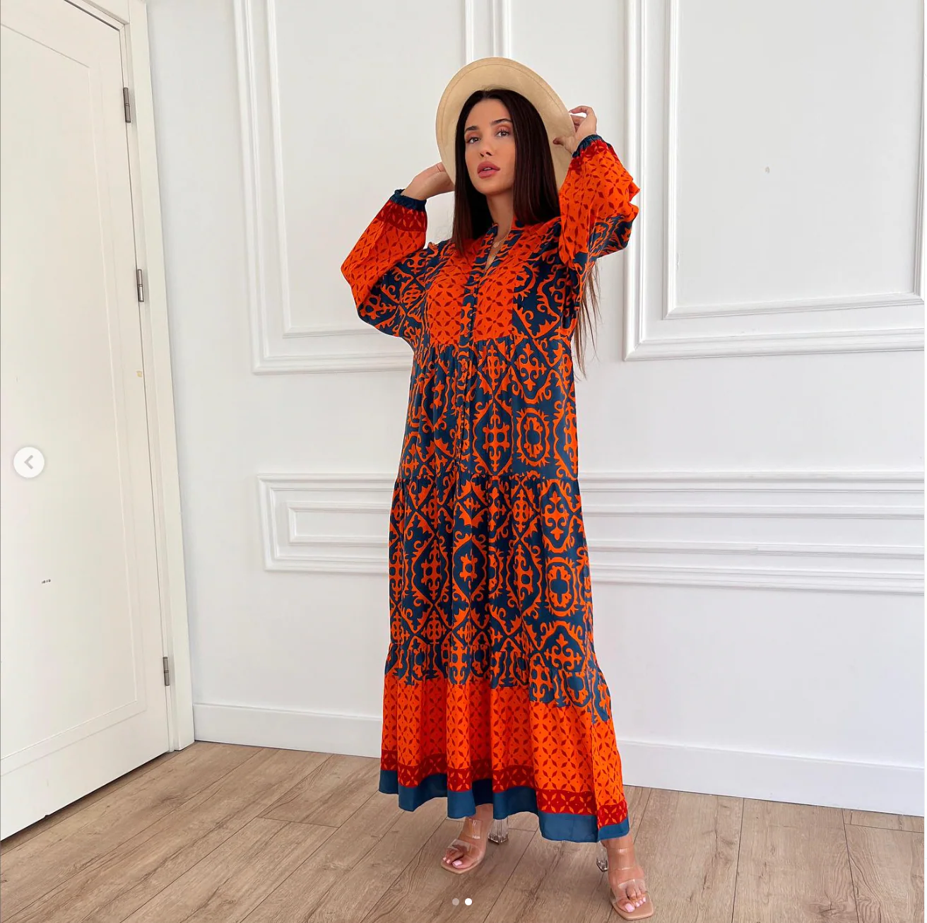 Robe longue à motifs – Image 2