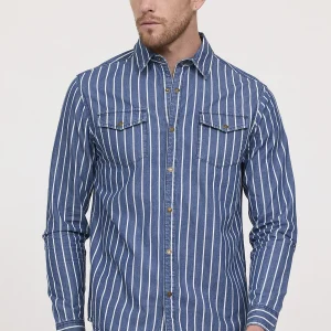 Chemise DARILE Medium blue stripes