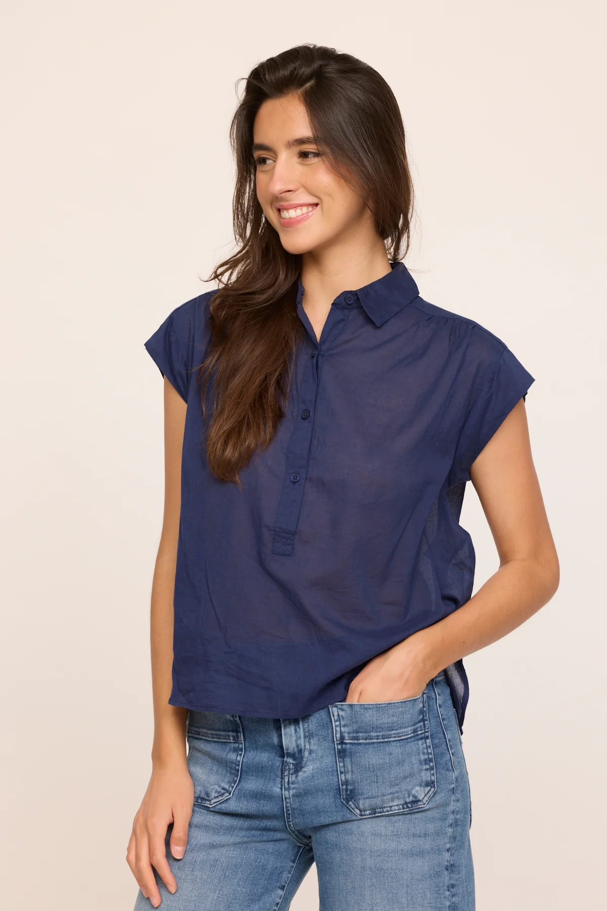 Chemise DOREMI Marine – Image 2