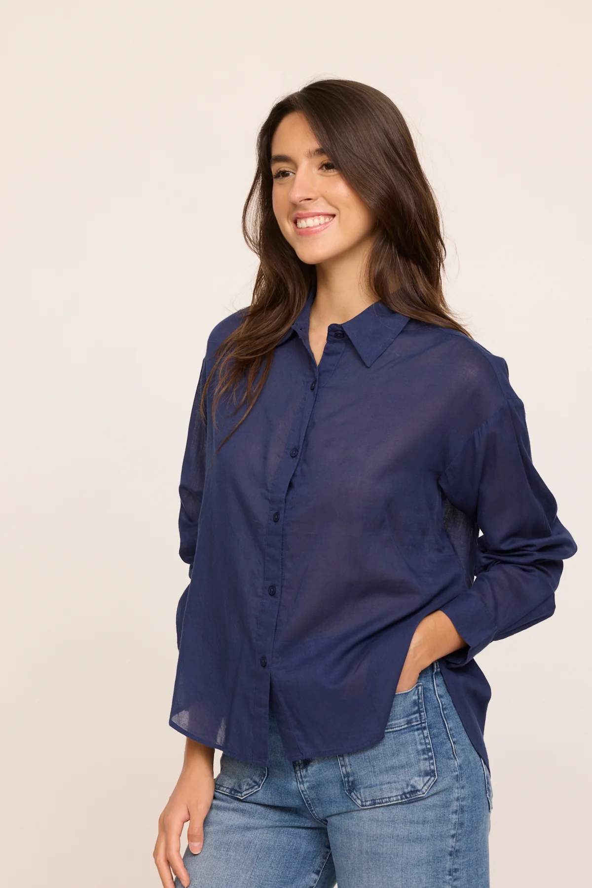 Chemise DULIPA Marine – Image 2